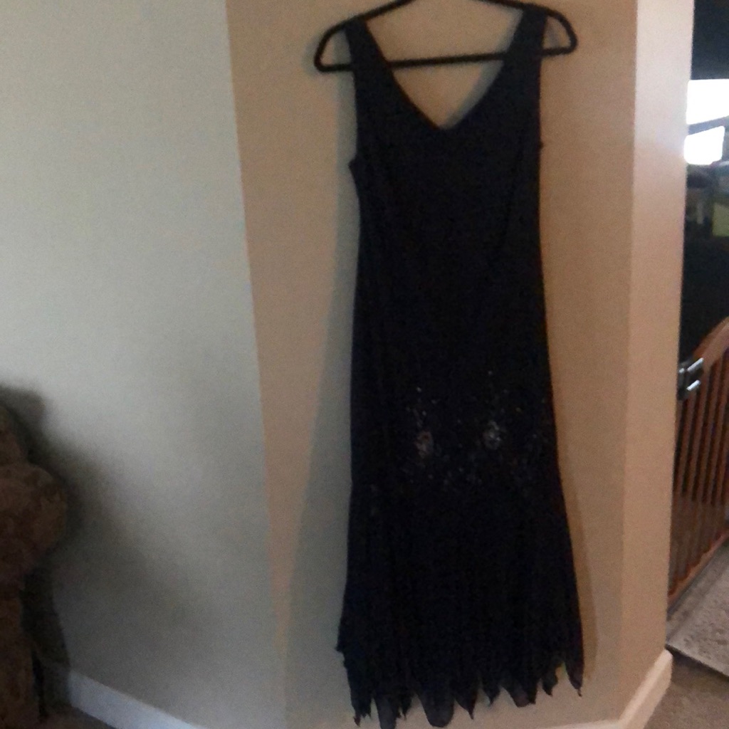 S.L.Fashion Women Lined Navy Dress